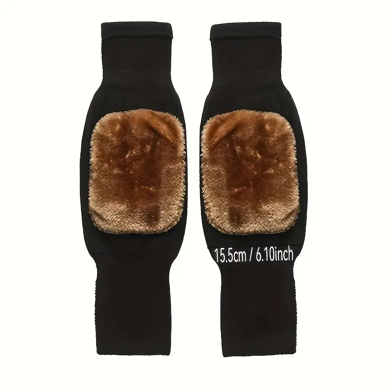 2 Pcs Adjustable Cashmere wool Knee Warmers for Men and Women