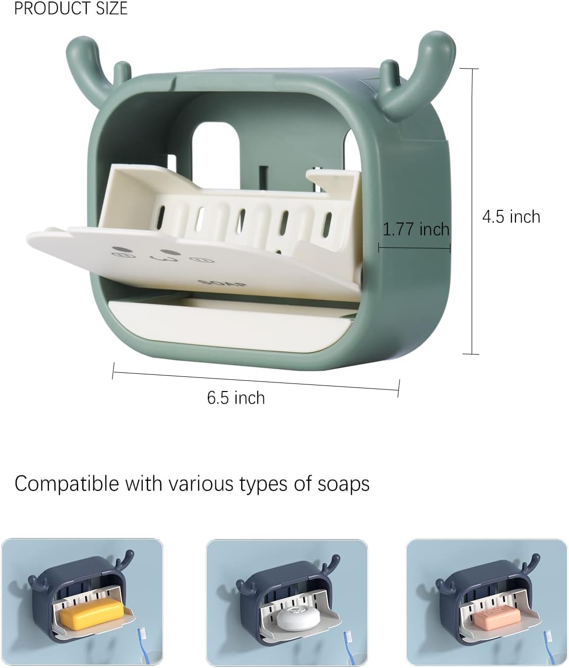 New Cat Shaped Sticking Soap Holder