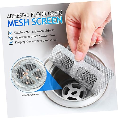 Anti-blocking Disposable Hair Catchers Mesh Filter Mesh Stickers Shower Drain Cover Bathroom