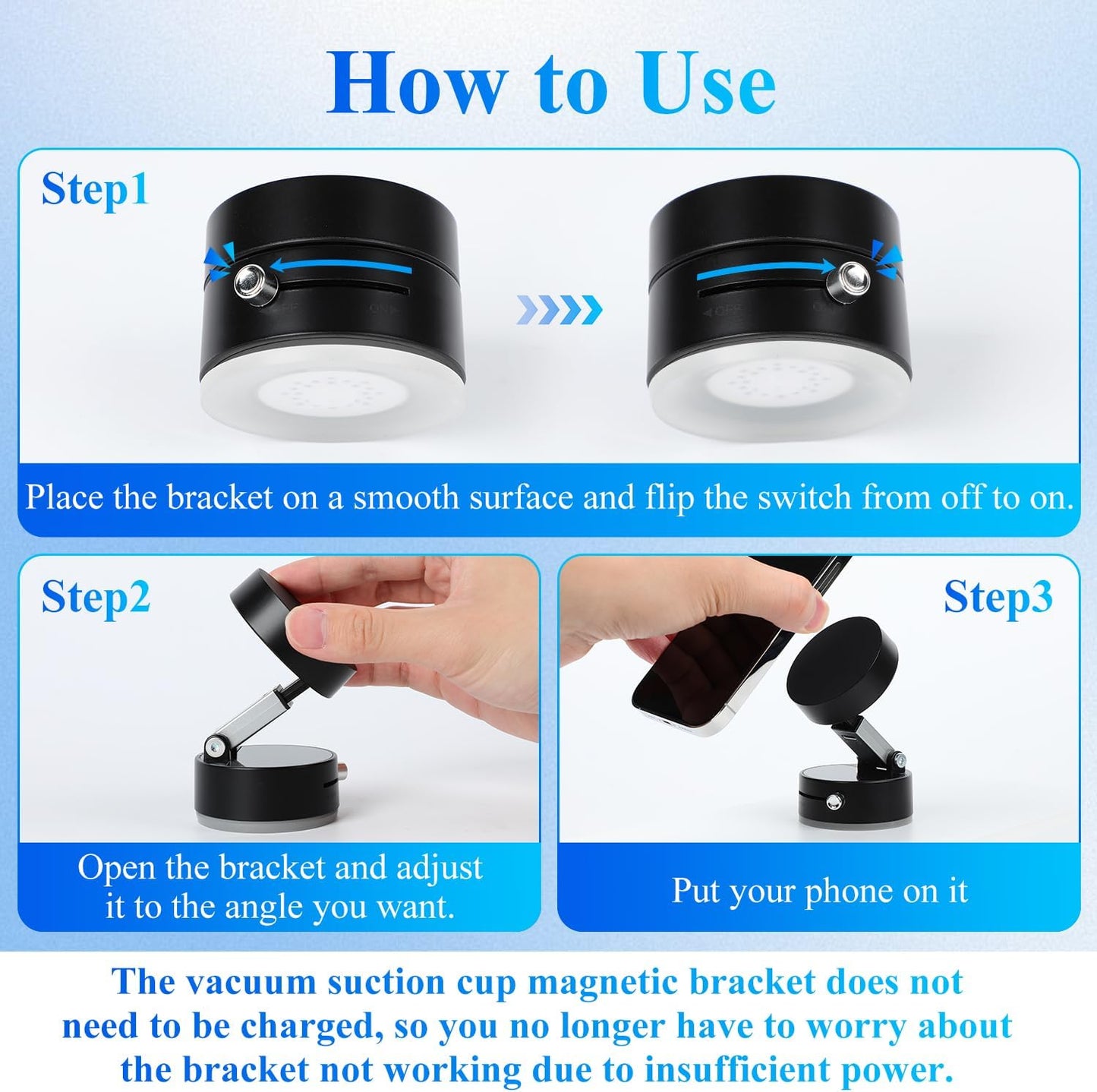 360° Rotating Magnetic Multipurpose Mobile Holder for Car & Laptop