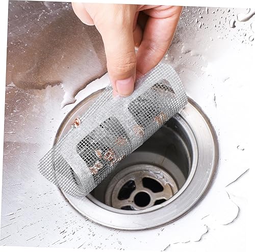 Anti-blocking Disposable Hair Catchers Mesh Filter Mesh Stickers Shower Drain Cover Bathroom