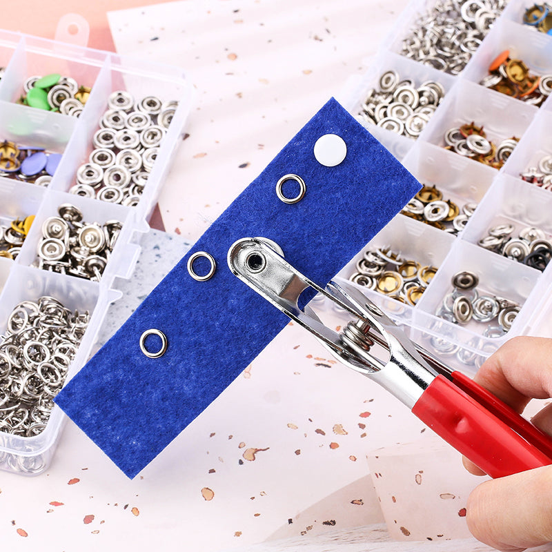 Snap Button Plier (with 100 Pcs  Buttons)
