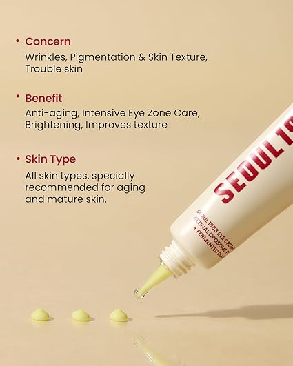 K-Secret Seoul 1988 Eye Cream Retinal Liposome 4% + Fermented Bean 30ml - Made In Korea